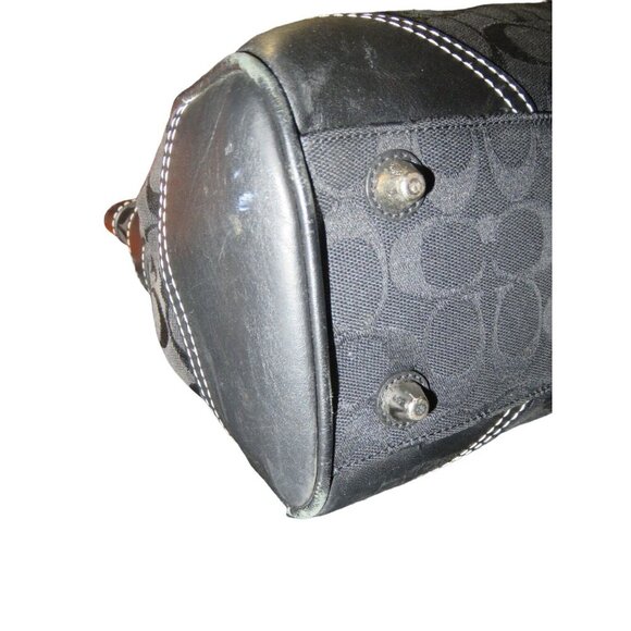 Coach 2008 Hampton Signature C Jacquard black Tote with matching long wallet - Picture 7 of 16